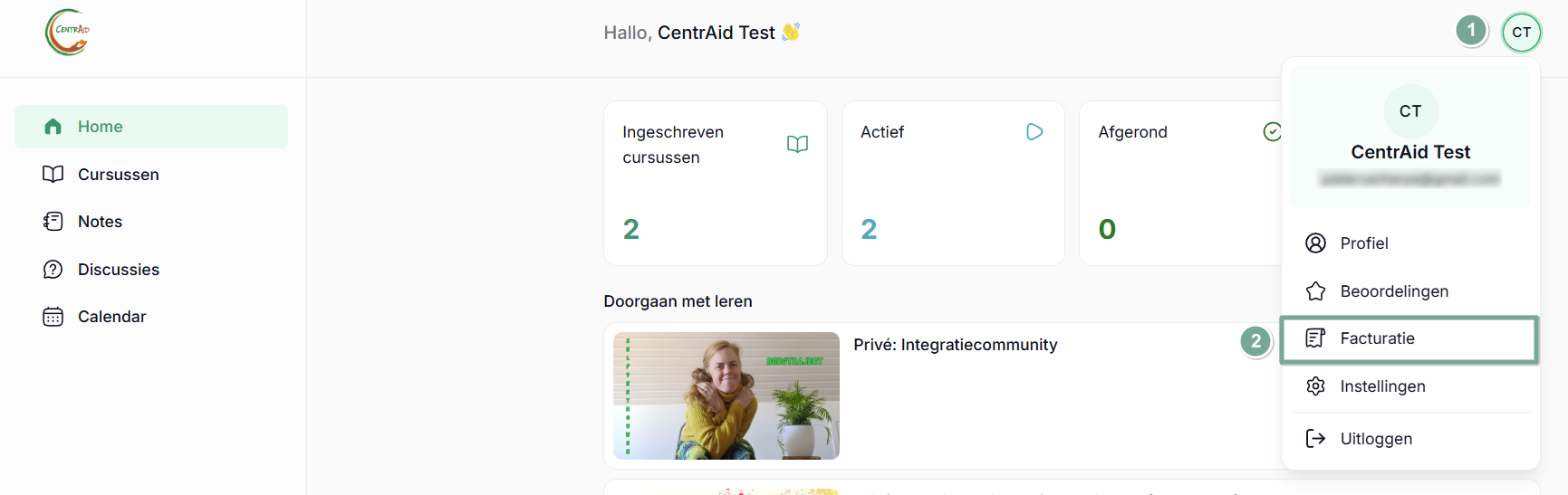 profiel facturatie